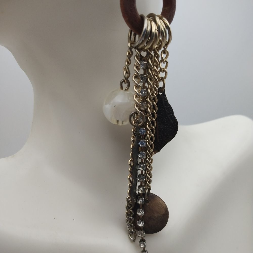 Unique Gypsy dangle chain tassel dangle earrings‎